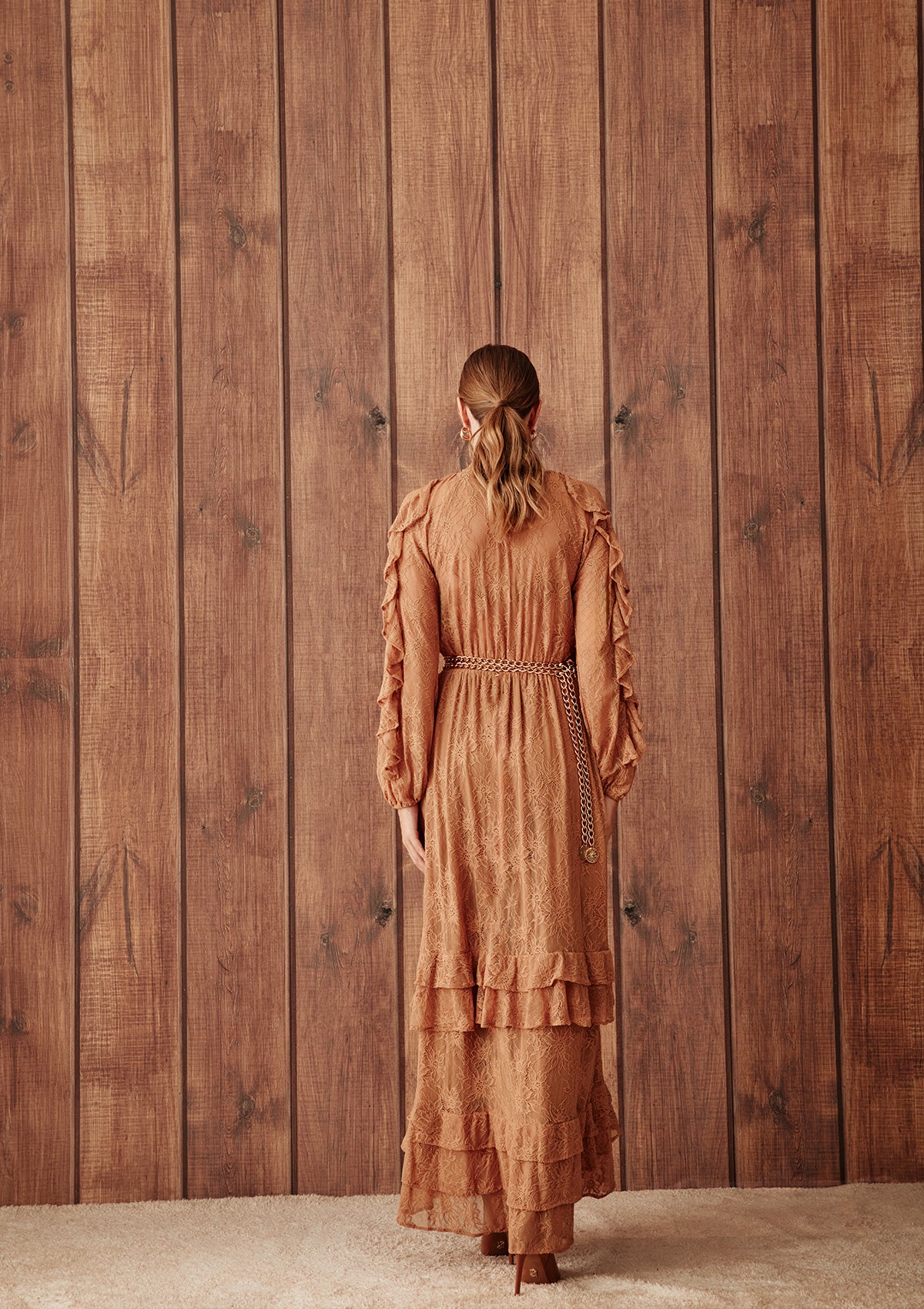 RAVENA LONG LACE DRESS WITH TOP