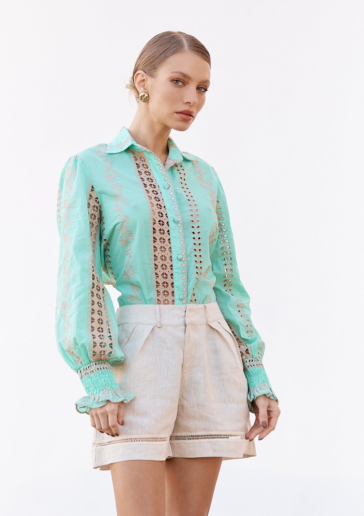 Margie Turquoise Shirt