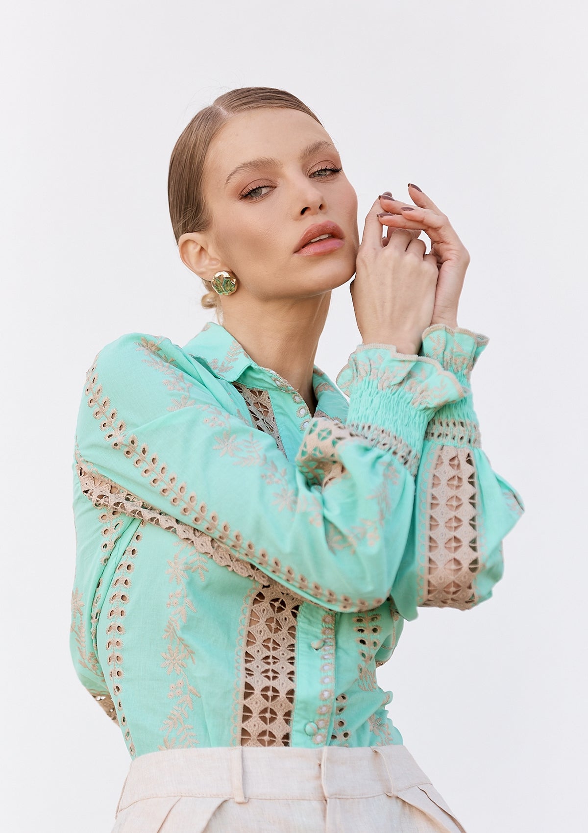 Margie Turquoise Shirt